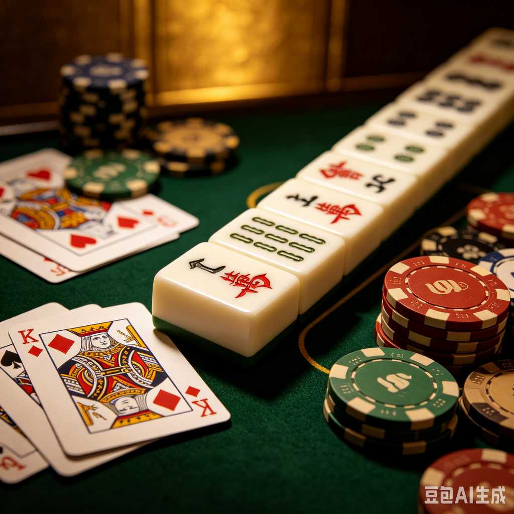 antique style mahjong set